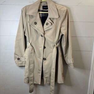 London Fog | Women's Double Breasted Trench Coat Size Large